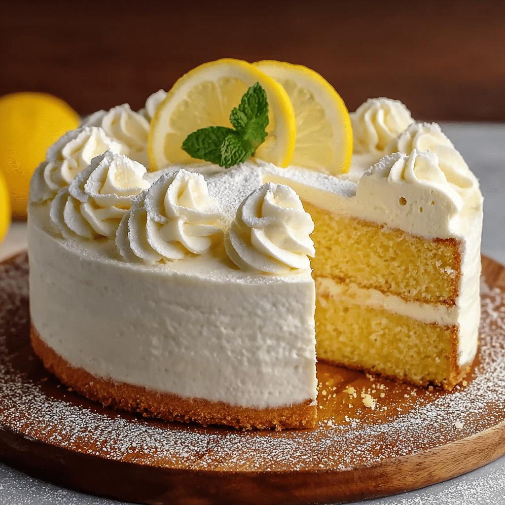 Top 1 Italian Lemon Cream Cake Recipe - Recipe Image
