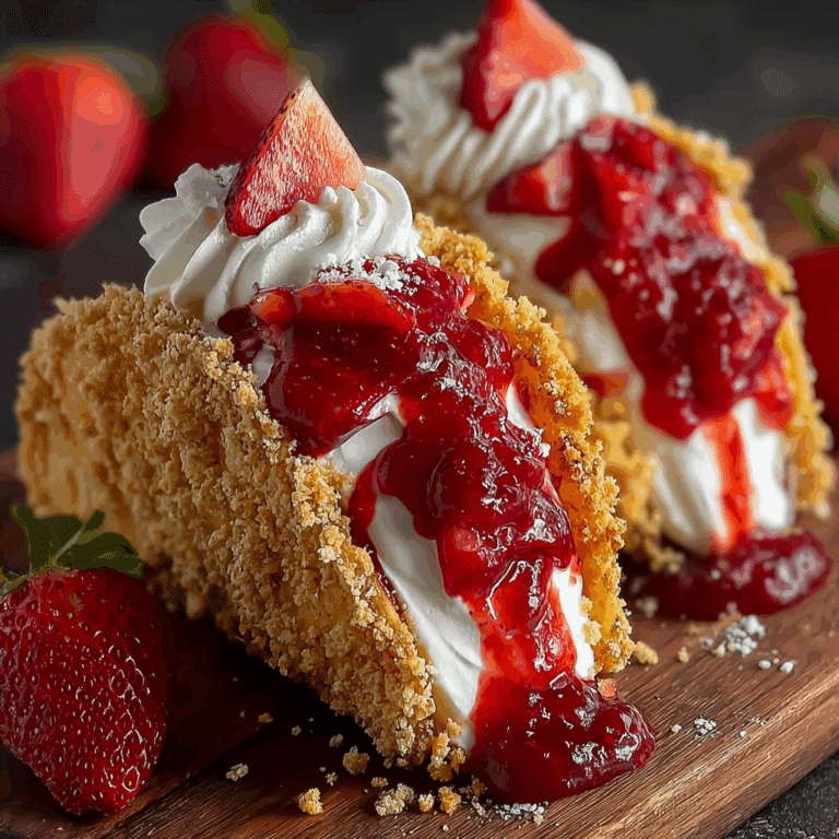 Strawberry Crunch Cheesecake Tacos Recipe