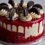 Cookies and Cream Red Velvet Cake Recipe