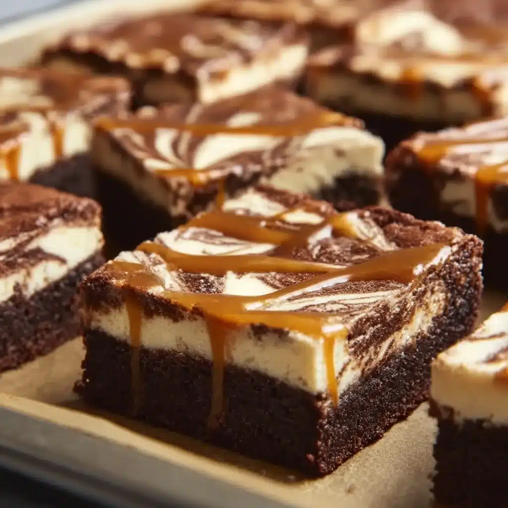 Milky Way Caramel Cheesecake Brownies Recipe - Recipe Image