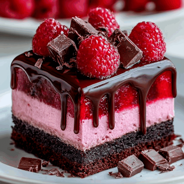 Chocolate Raspberry Drip Cake Recipe