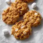 No bake peanut butter Cornflake cookies with marshmallows Recipe