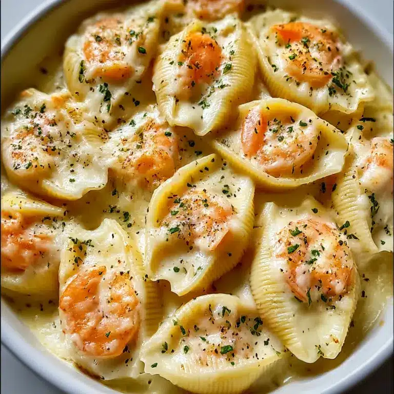 Creamy Seafood Stuffed Shells