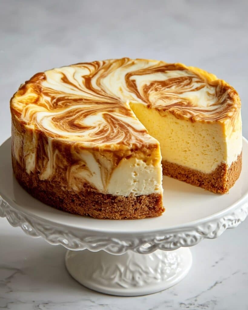 Cheesecake with Pumpkin Swirl Recipe