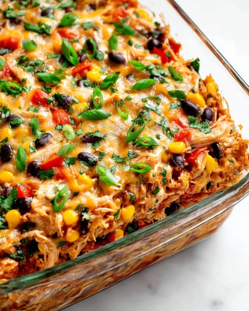 Easy Chicken Burrito Casserole Recipe