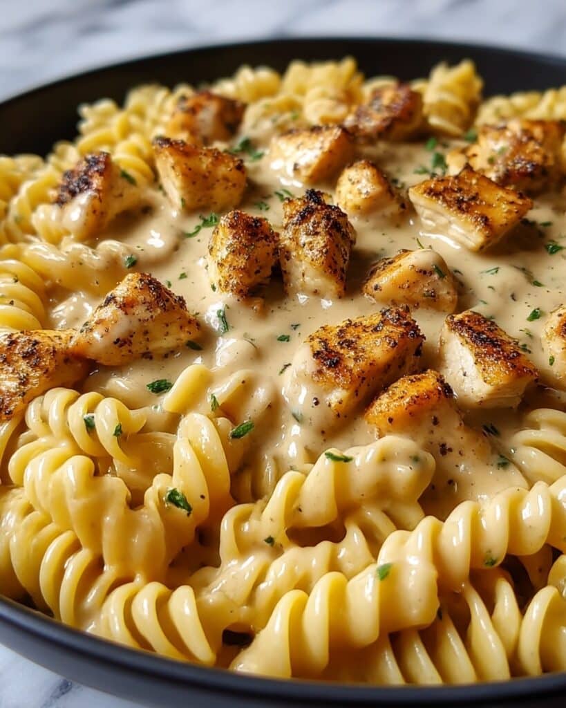 Cheesy Cajun Garlic Chicken Rotini Skillet for Cozy Nights Recipe