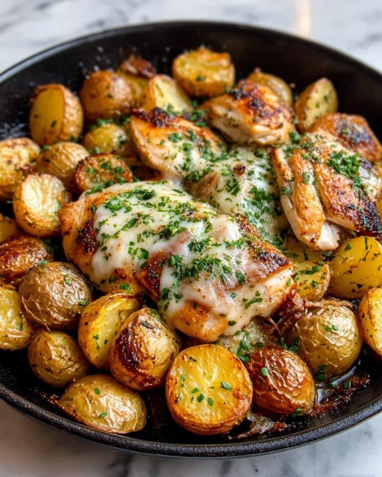 Garlic Parmesan Chicken and Potatoes Recipe