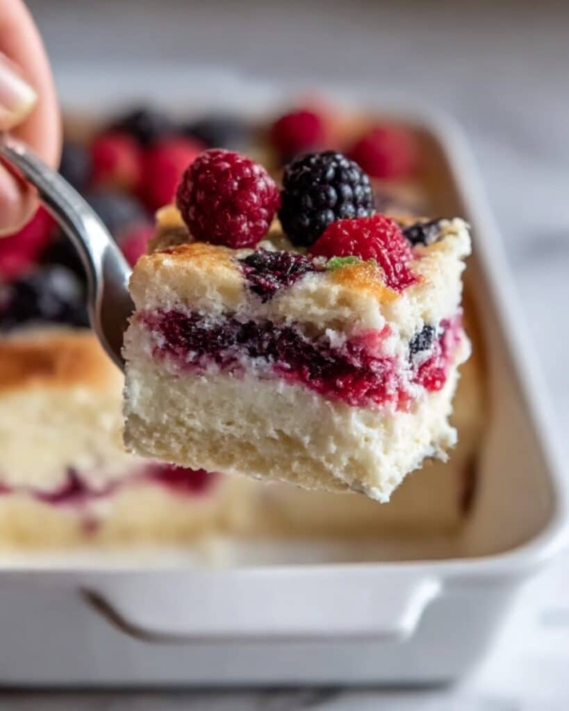 High Protein Triple Berry Bake Recipe