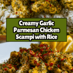 Chicken Scampi with Creamy Garlic Parmesan Rice Recipe