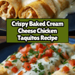 Baked Cream Cheese Chicken Taquitos Recipe