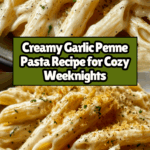 Creamy Garlic Penne Pasta Recipe