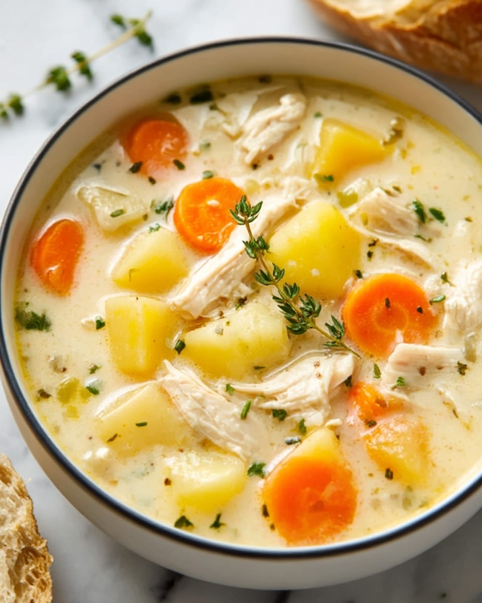Cozy Homestyle Chicken Potato Soup Recipe