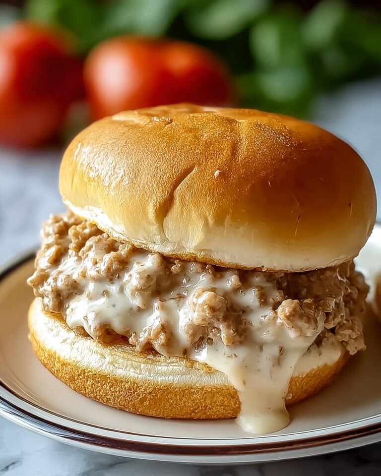 Creamy Chicken Alfredo Sloppy Joes for Comfort Food Bliss Recipe
