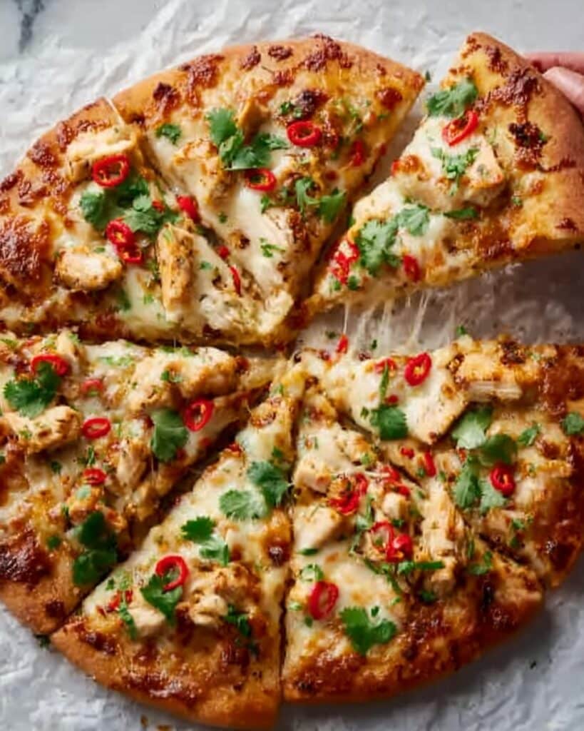 Sweet Chili Garlic Chicken Pizza Recipe