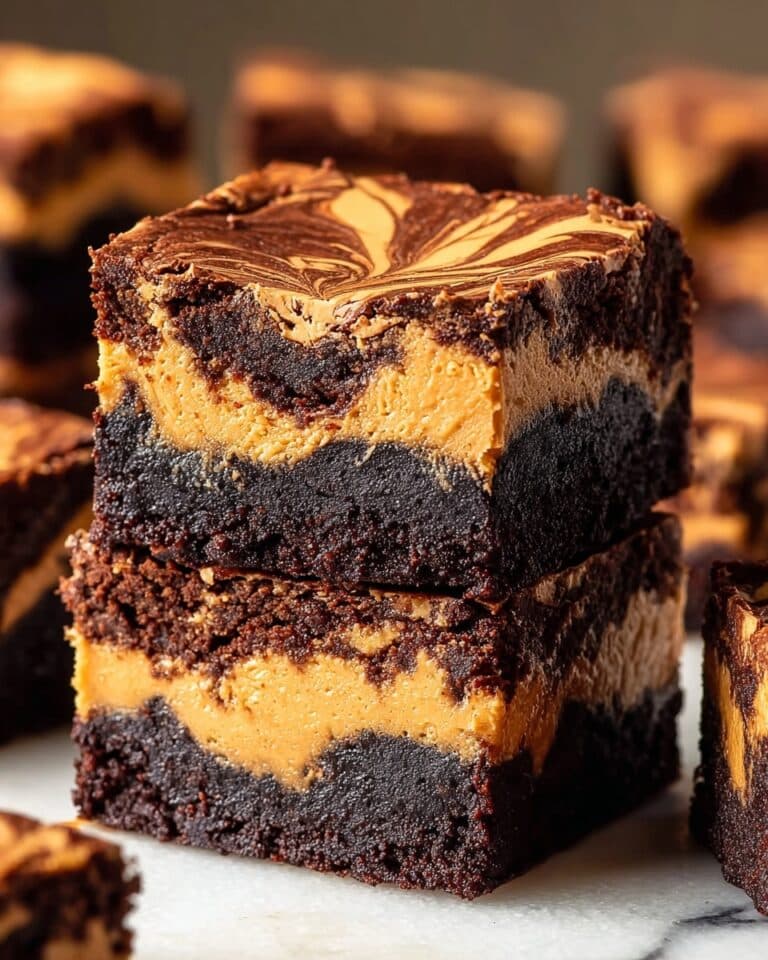 Fudgy Pumpkin Brownies with Creamy Cheesecake Swirl Recipe