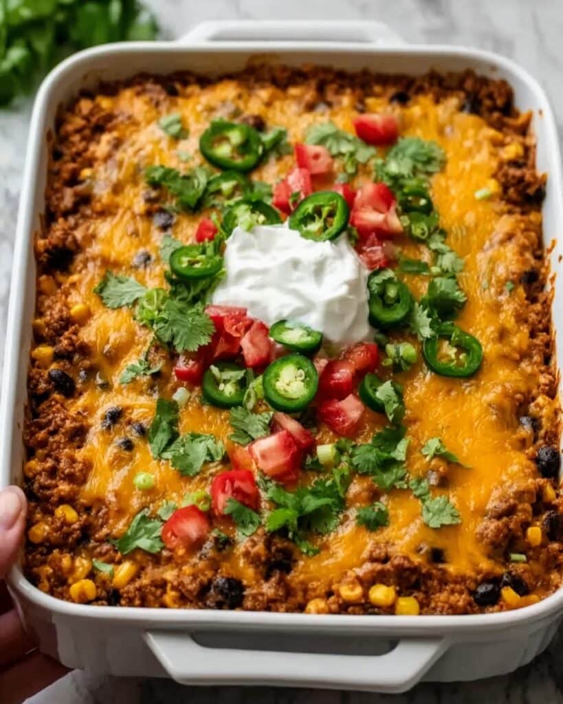 Delicious Keto Taco Casserole Recipe