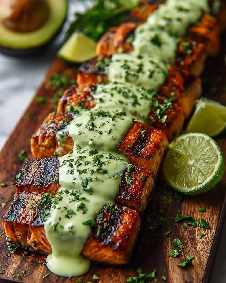 Cajun Salmon with Avocado Lime Crema Recipe