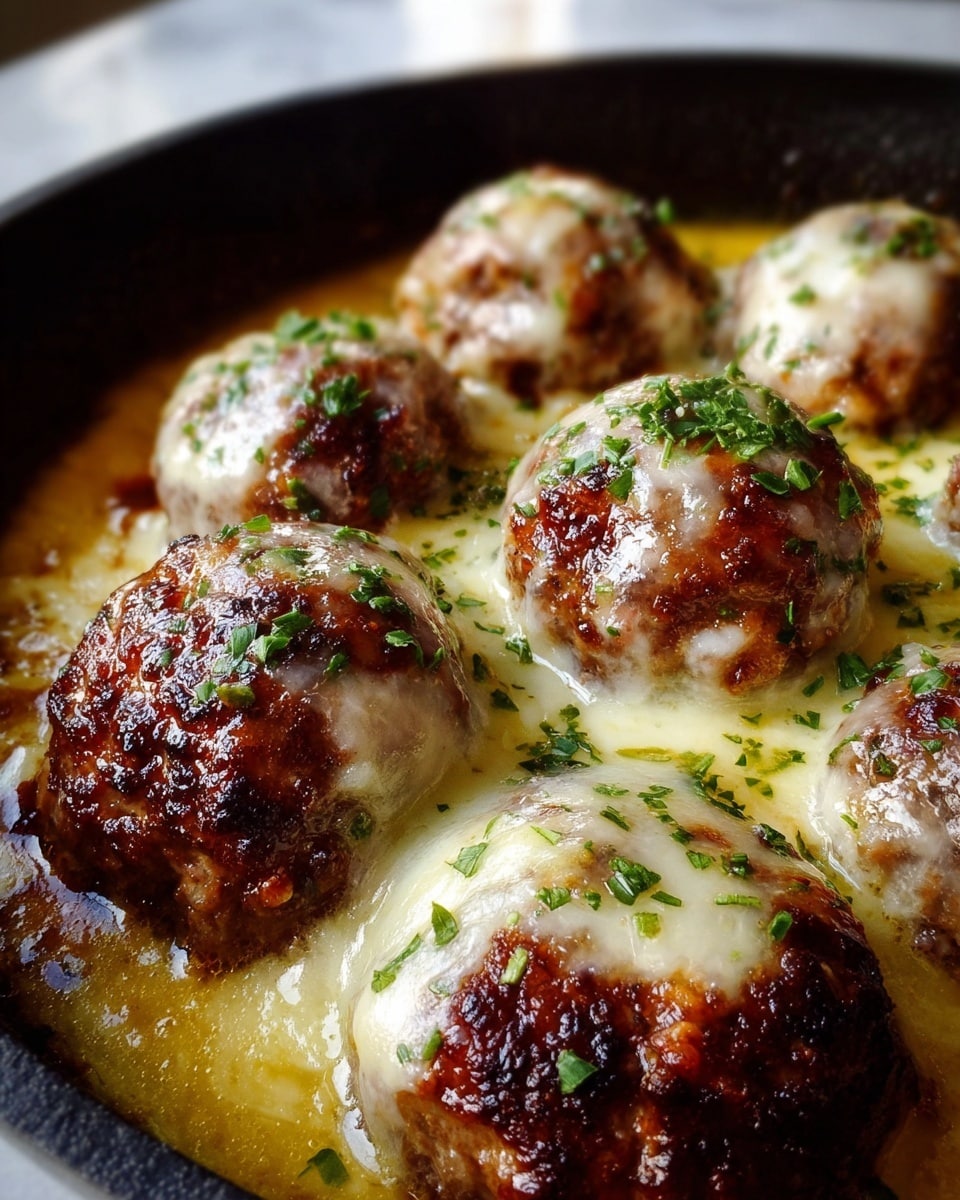 Crockpot French Onion Meatballs Recipe