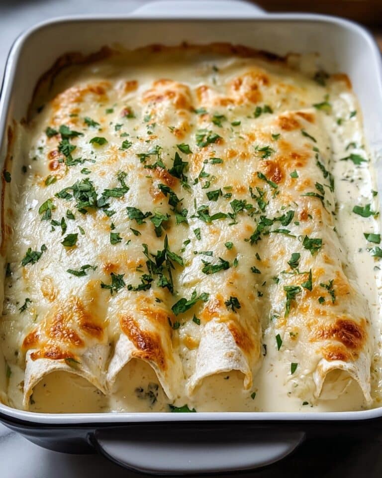 Creamy White Chicken Enchiladas Recipe