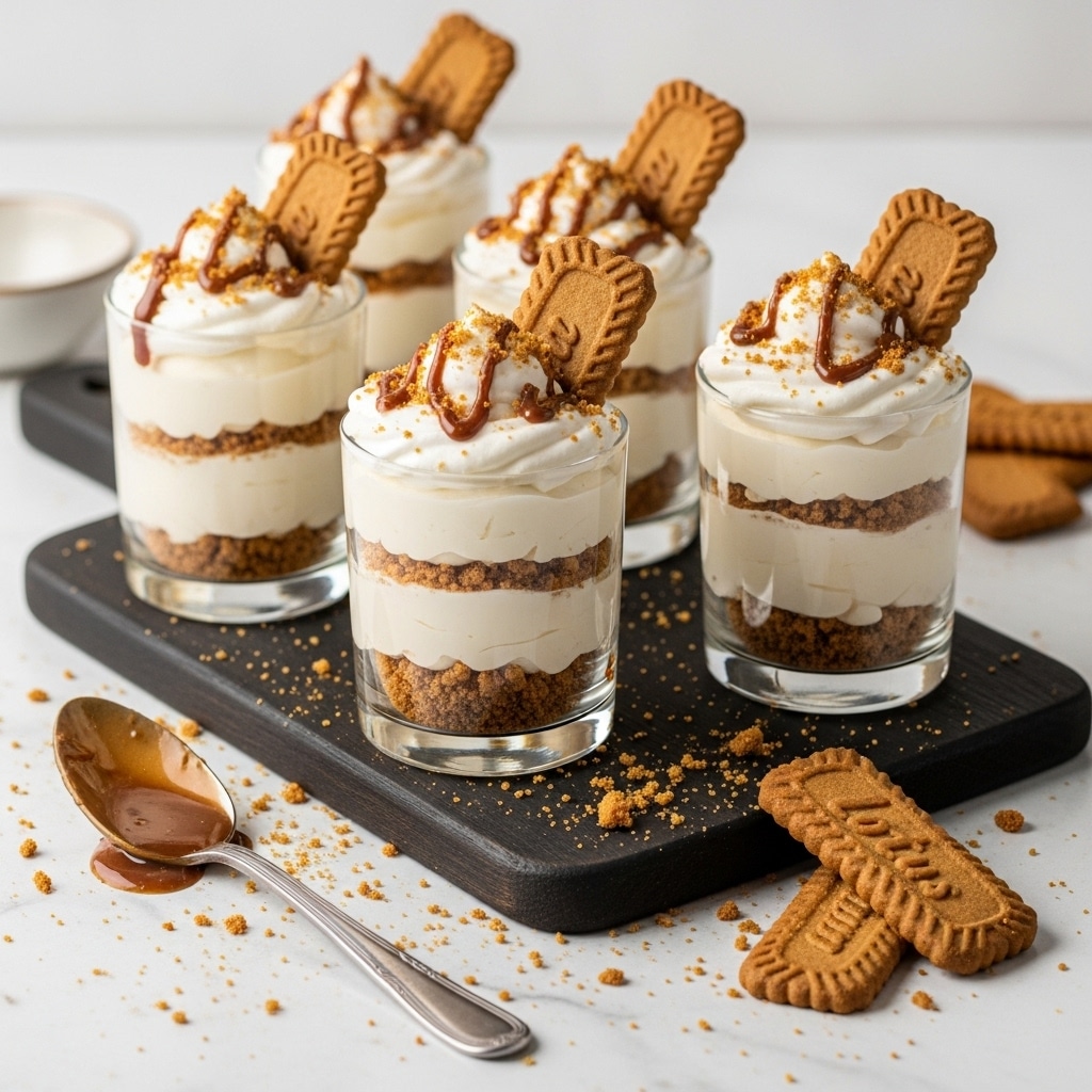 No-Bake Biscoff Cheesecake Cups Recipe