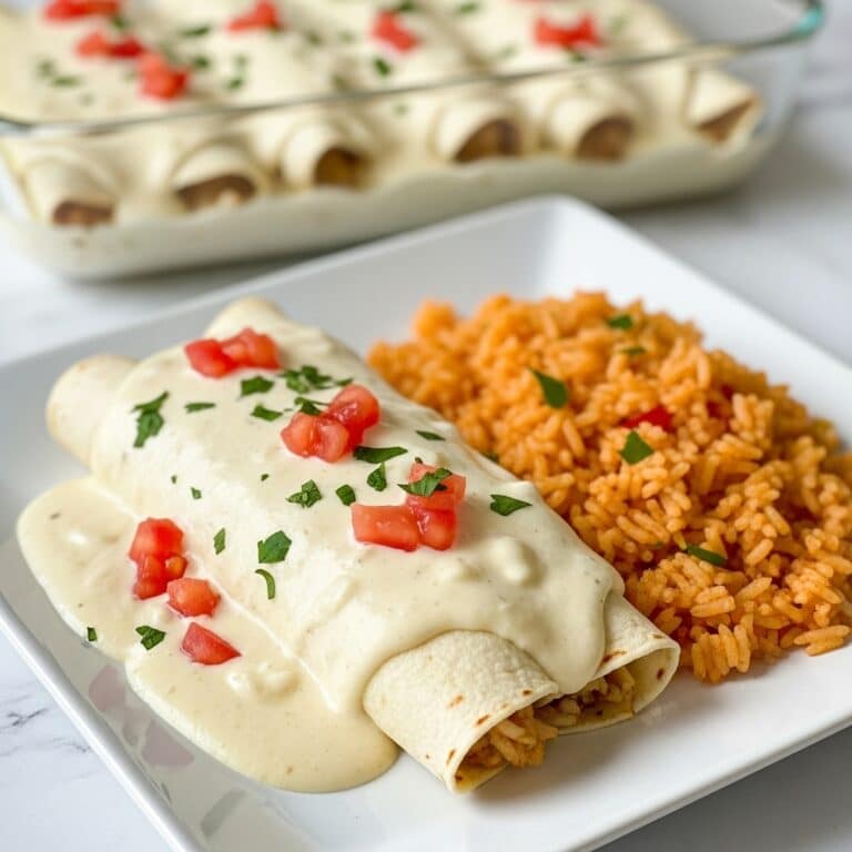 Queso Chicken Enchiladas Recipe