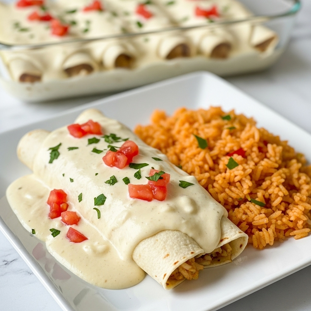 Queso Chicken Enchiladas Recipe