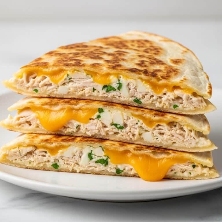 High-Protein Chicken Ranch Quesadilla Recipe