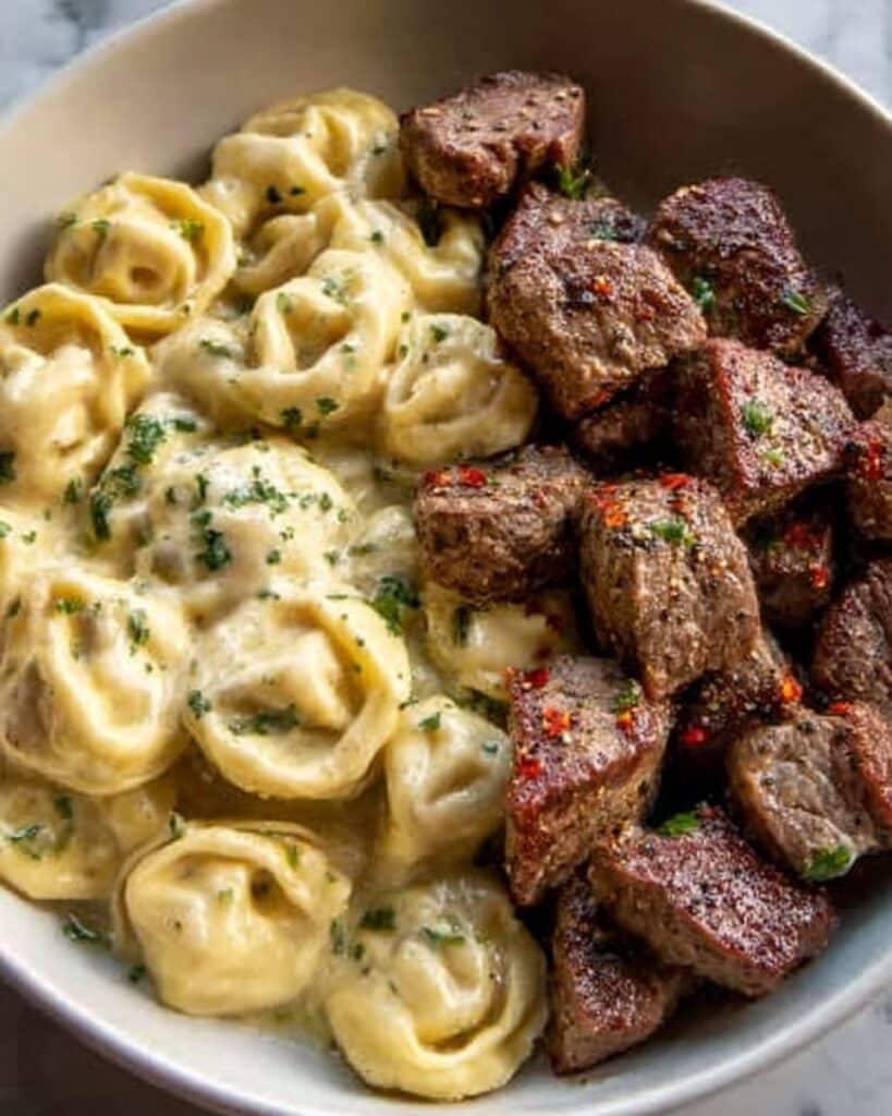 Buttery Steak Tortellini Recipe