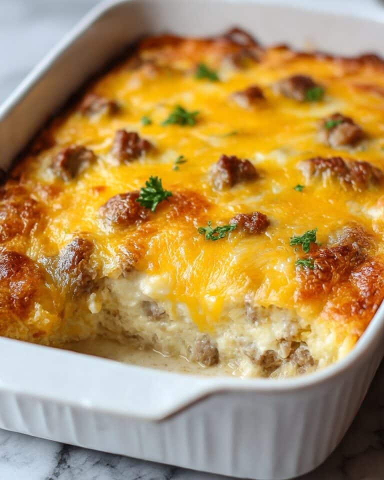 Biscuits and Gravy Breakfast Casserole Recipe