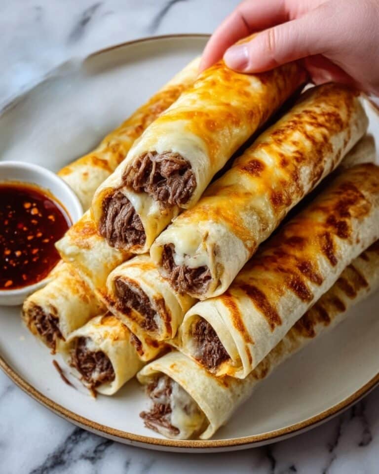 French Dip Tortilla Roll Ups Recipe