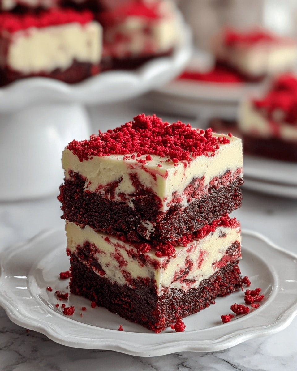 Red Velvet Cheesecake Brownies Pressure Cooker Recipe