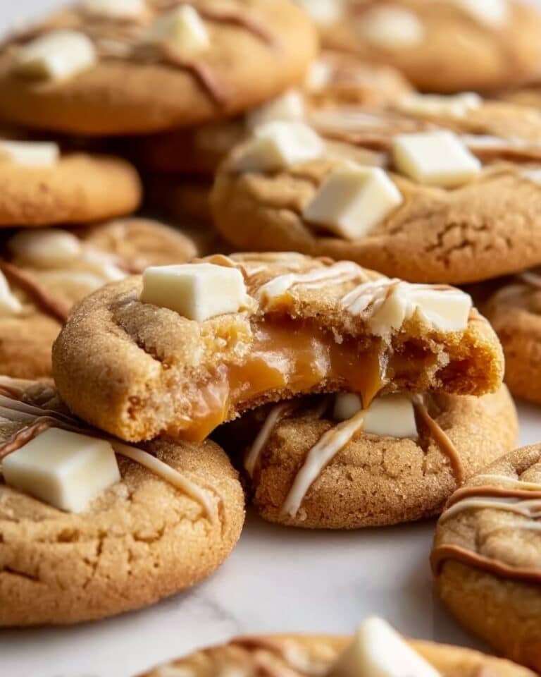 Irresistible White Chocolate Caramel Cookies Recipe