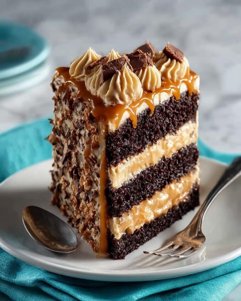 Chocolate Caramel Toffee Crunch Cake Recipe