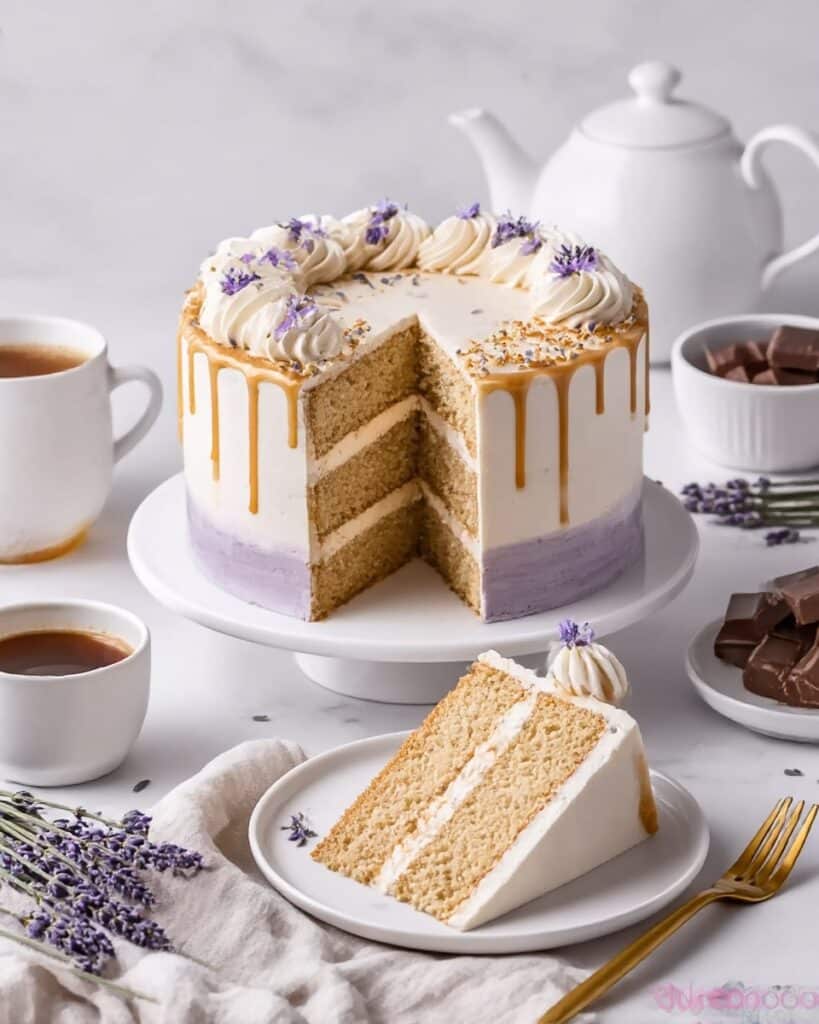 London Fog Cake with Earl Grey & Lavender Recipe