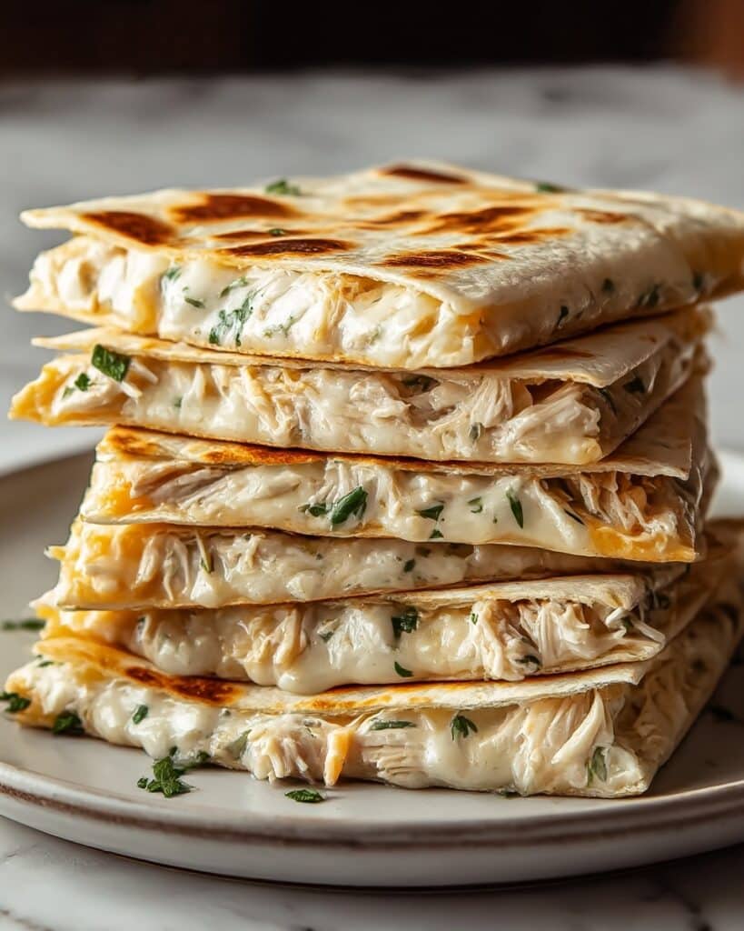 High Protein Chicken Ranch Quesadilla Recipe
