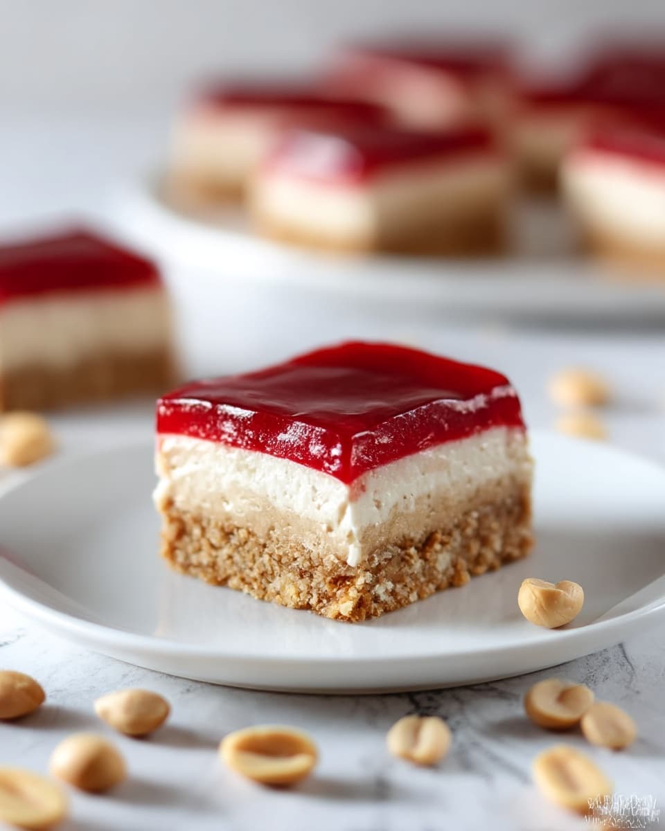 Peanut Butter and Jelly Cheesecake Bars Recipe