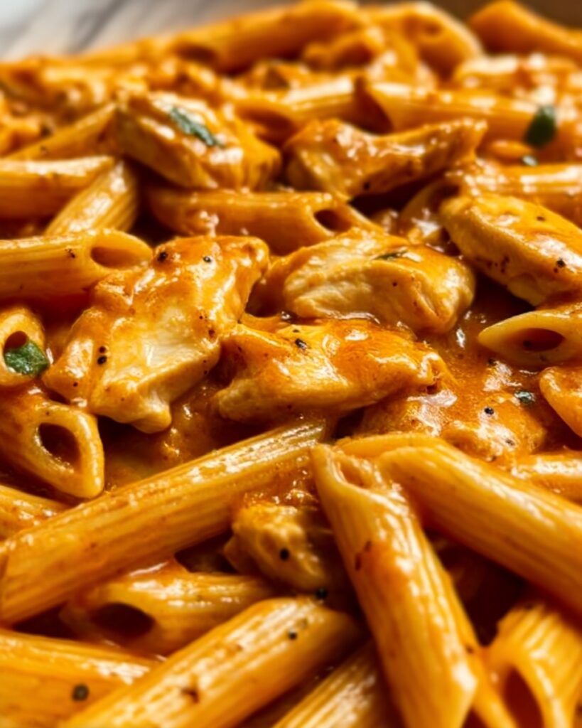 One-Pan Tangy Honey BBQ Chicken Penne Recipe