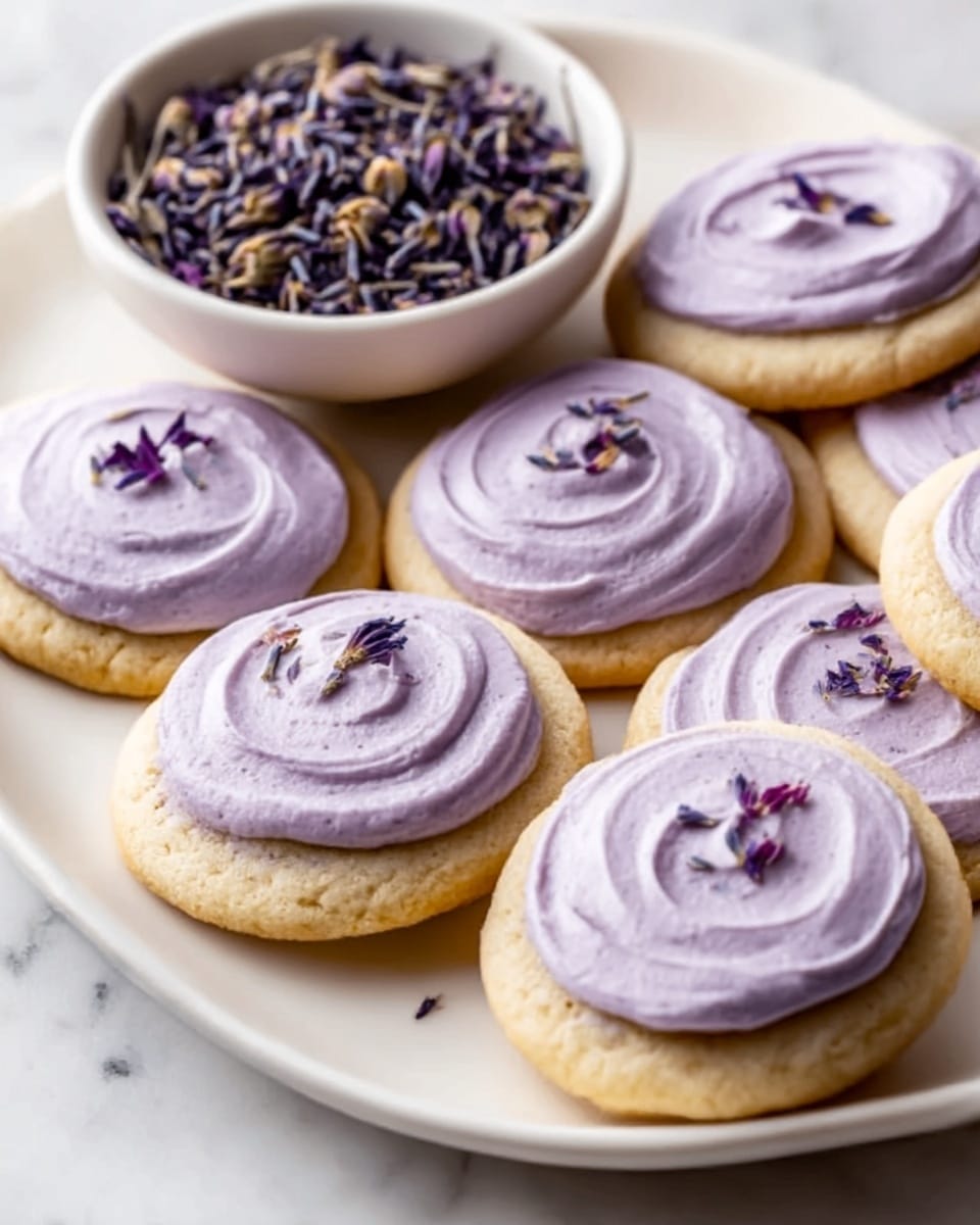 London Fog Cookies with Lavender Frosting Recipe