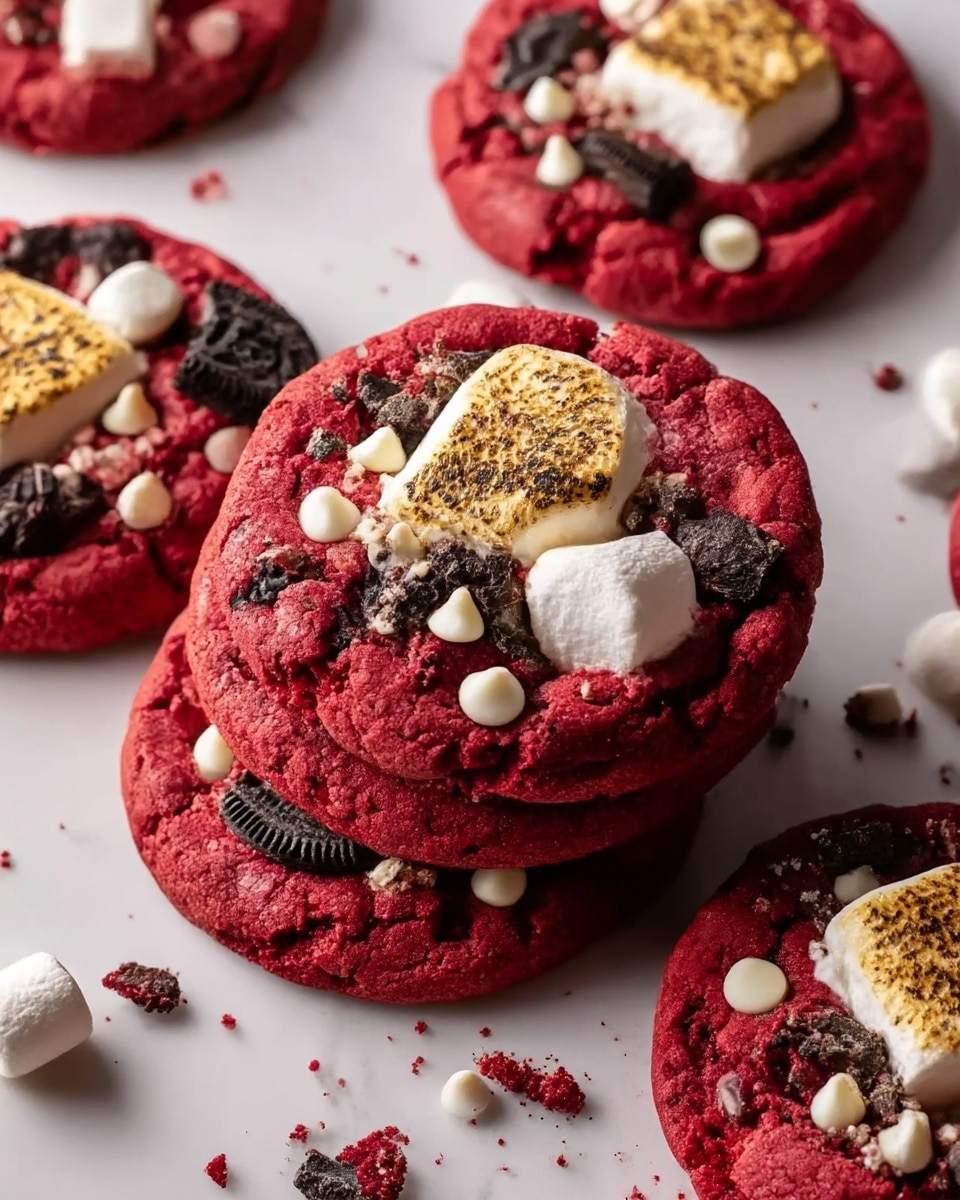 Classic Red Velvet S’mores Cookies Recipe