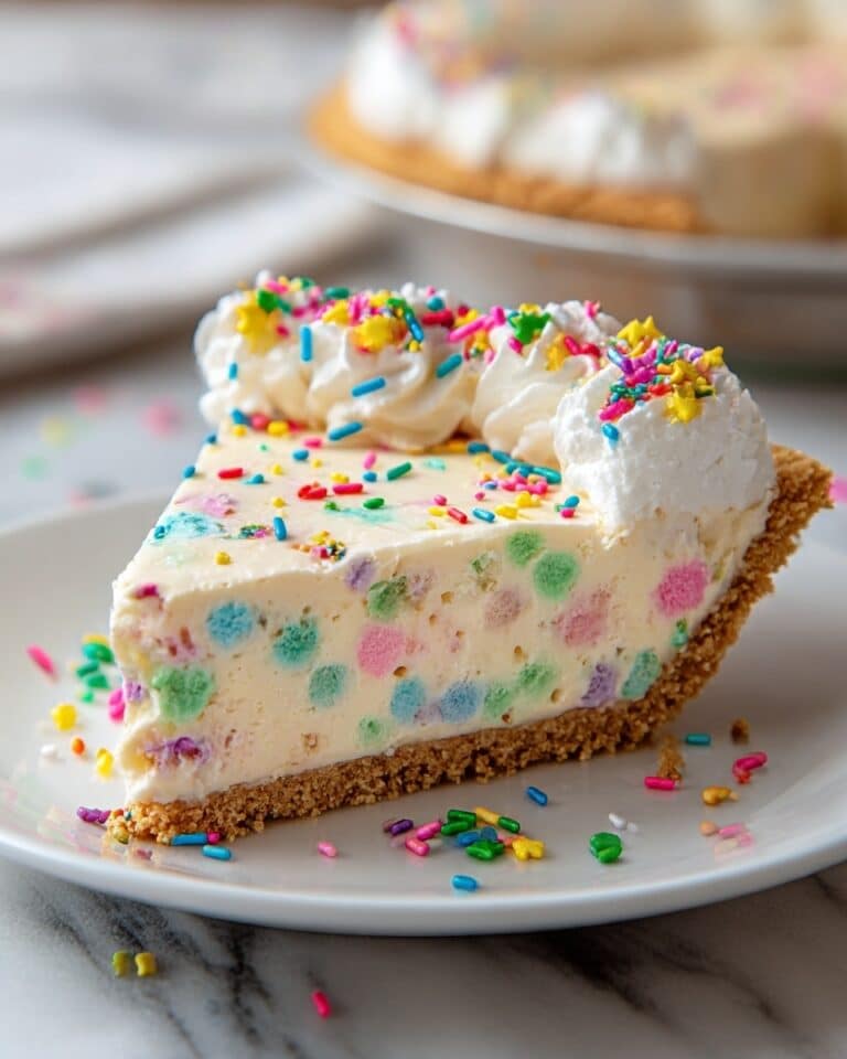 Birthday Cake Pie with Rainbow Sprinkles Recipe
