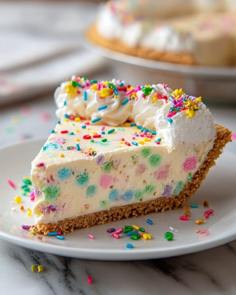 Birthday Cake Pie with Rainbow Sprinkles Recipe