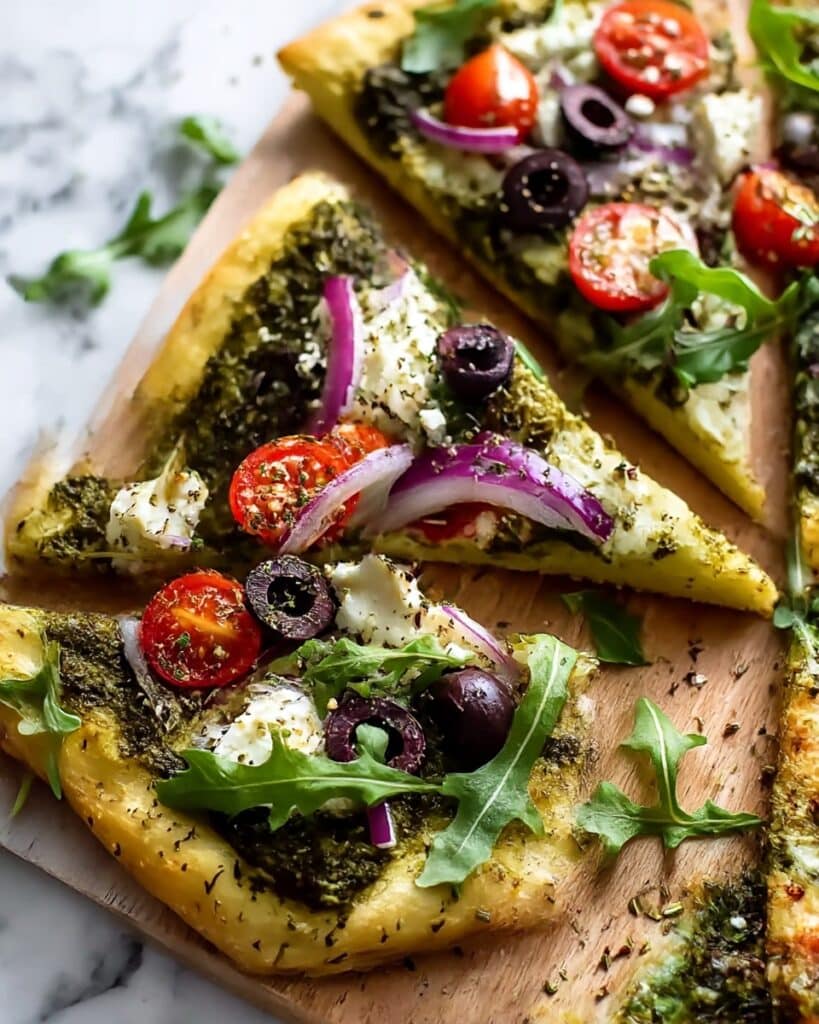 Best Mediterranean Flatbread Pizza Recipe