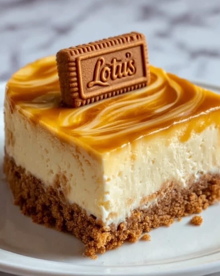 Creamy No-Bake Biscoff Cheesecake with Crunchy Cookie Crust Recipe