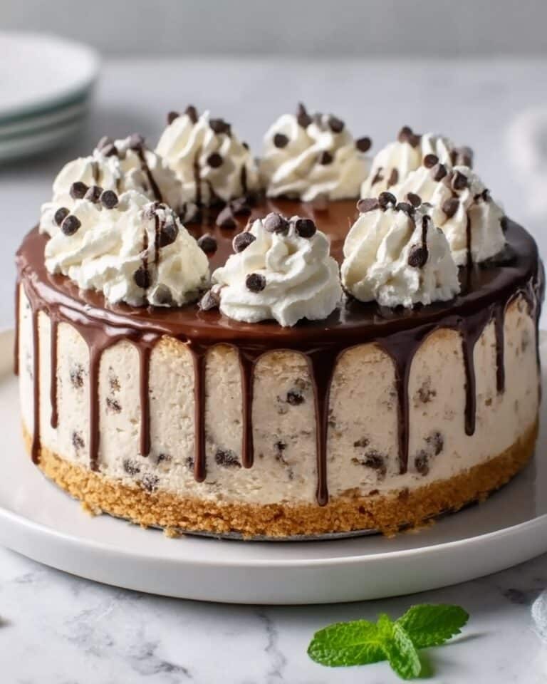 Decadent No Bake Cookie Dough Cheesecake Recipe