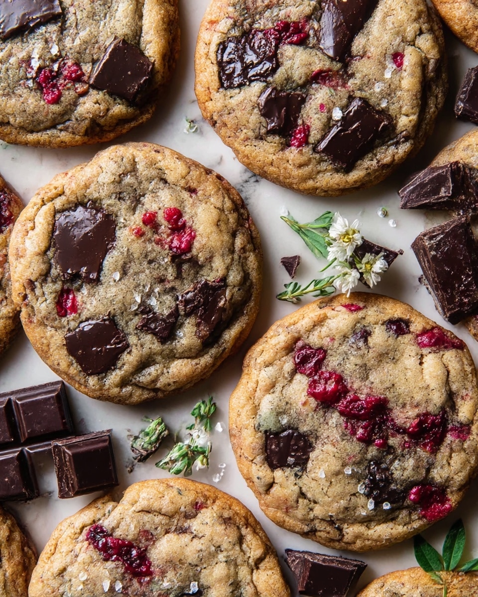 Raspberry Chocolate Chip Cookies Recipe
