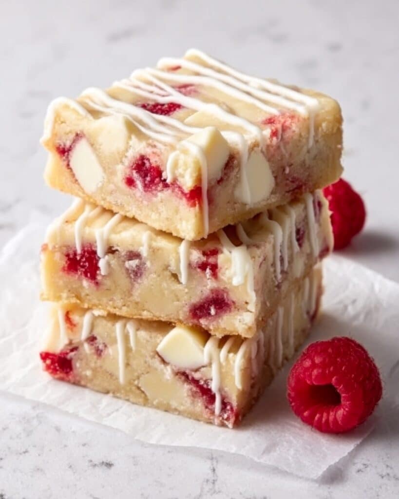 Raspberry White Chocolate Blondies Recipe