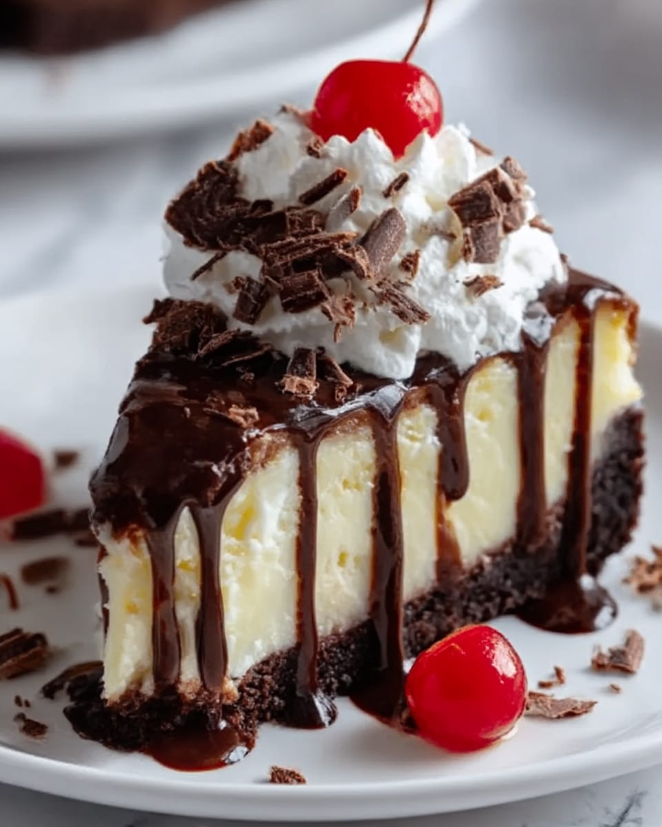 Hot Fudge Sundae Brownie Cheesecake Recipe