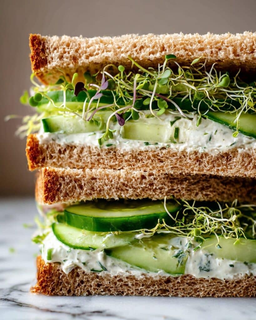 Easy Cucumber Salad Sandwiches Recipe