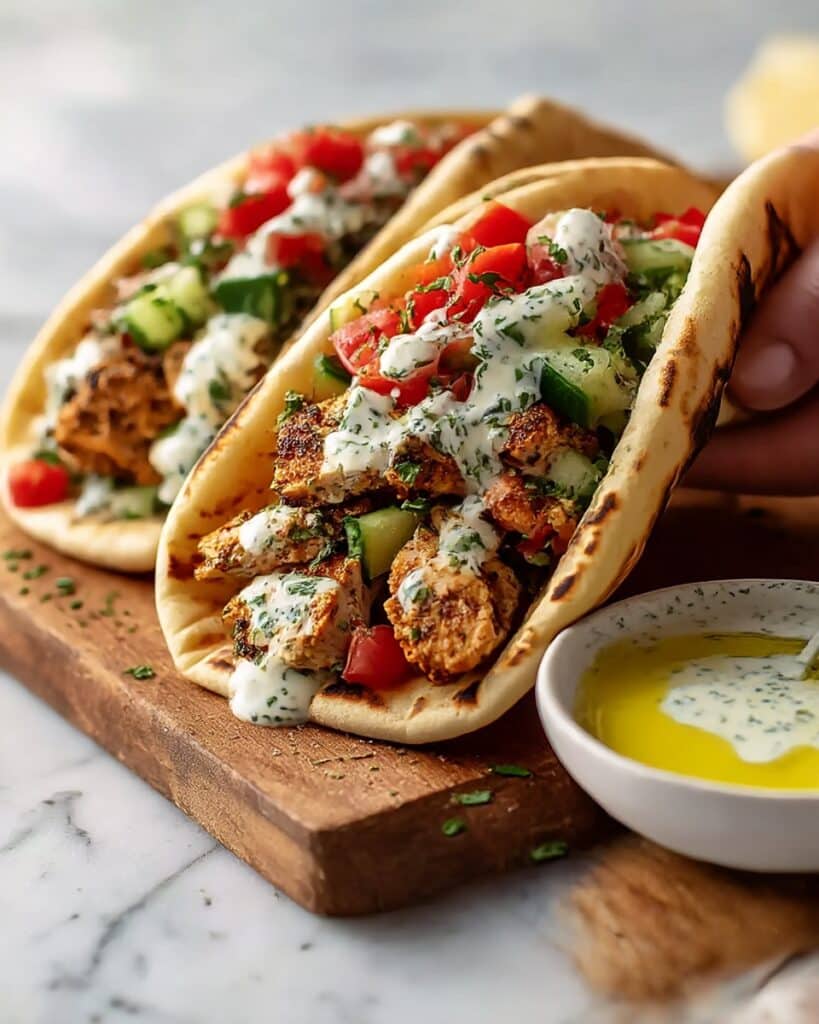 Grilled Mediterranean Chicken Tacos Recipe