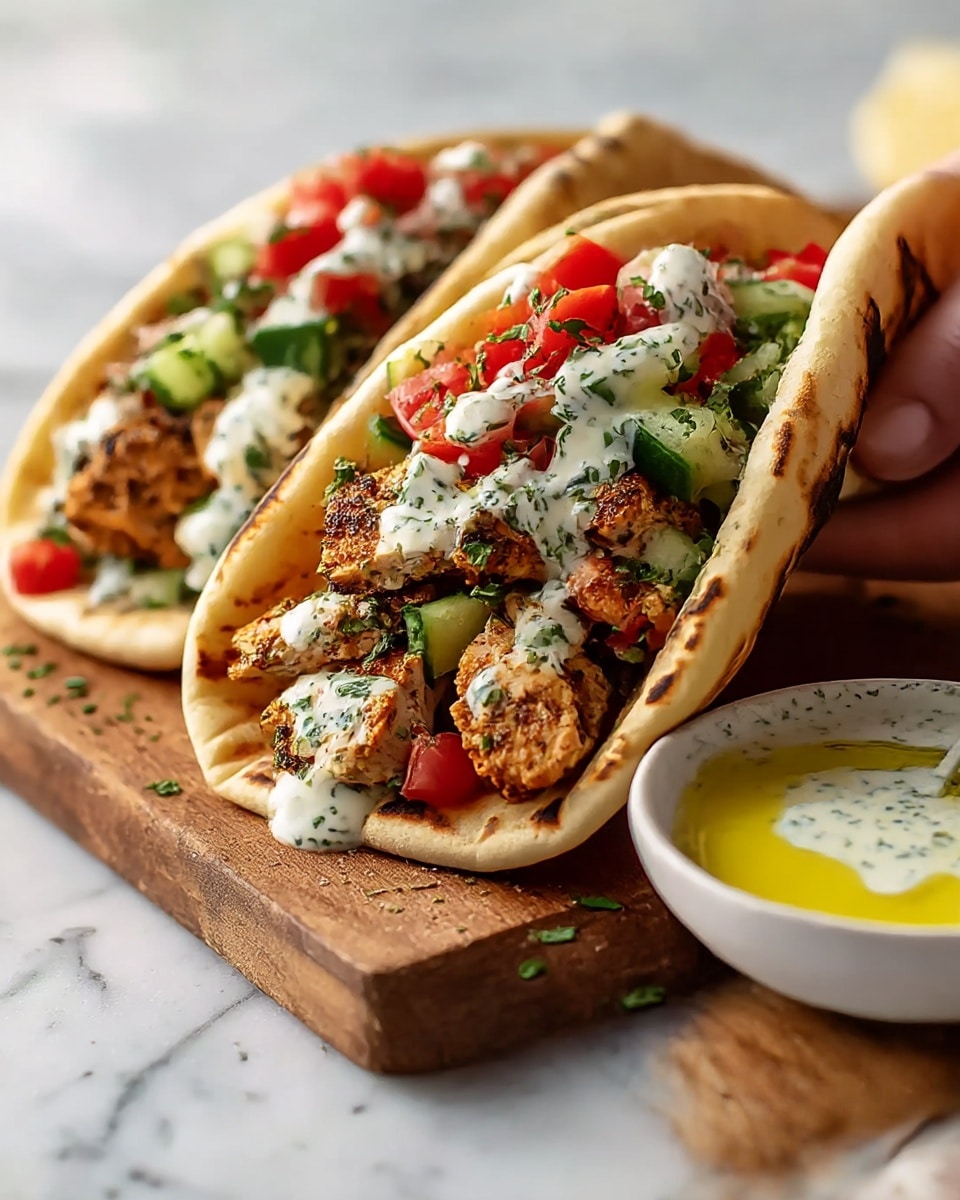 Grilled Mediterranean Chicken Tacos Recipe